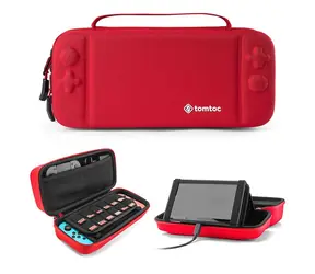 tomtoc Etui podróżne do Nintendo Switch, czerwone