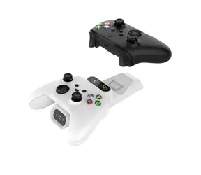 FIXED Stacja ładująca dla dwóch kontrolerów bezprzewodowych Xbox Series S, X i One w kolorze białym