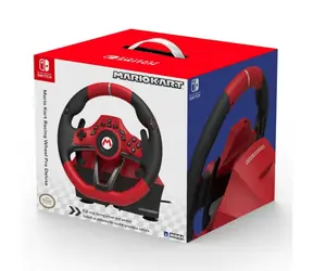 Rozpakowano - HORI Mario Kart Racing Wheel Pro Deluxe czarno-czerwony / do Nintendo Switch / rozpakowano
