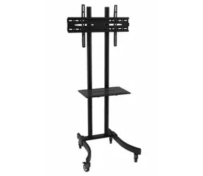 Techly ICA-TR23 mobilny uchwyt LCD do ekranów 32-70" czarny / VESA 600x400 / nośność 40kg / 1x półka 