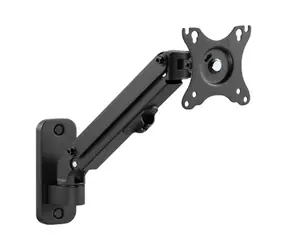 Gembird MA-WA1-01 Uchwyt ścienny do monitora do 27" / standardy VESA 75x75 i 100x100 / nośność 7 kg / regulacja