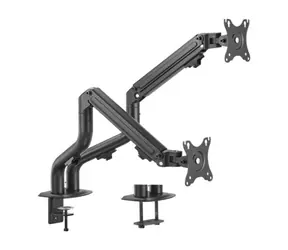 Gembird MA-DA2-02 Uchwyt stołowy na 2 monitory do 32" / standardy VESA 75x75 i 100x100 / do stołu / nośność 8 kg