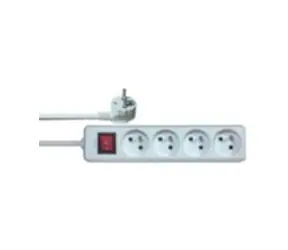 Solight Przedłużacz 4 gniazda - długość 2 m - wyłącznik / SOLID