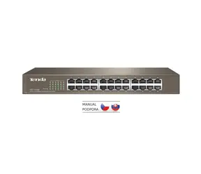 Tenda TEF1024D / 24x LAN 10/100 / switch / Rack / zabezpieczenie 6kV / metal