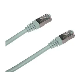Patchcord DATACOM FTP CAT5E 1m szary