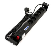 Acar Ochrona przeciwprzepięciowa 504WF Rack 19" 5m / czarny