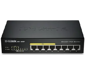 D-Link DGS-1008P / Switch / 8- Port 10/100/1000 Mbps / 4X PoE