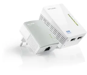TP-LINK TL-WPA4220KIT / Wzmacniacz Powerline AV500 / 802.11n / 2.4GHz 300Mbps / 2x LAN / HomePlug AV