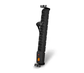 Listwa przeciwprzepięciowa Acar S8 FA RACK / 8 gniazd / rack / 19" / czarna