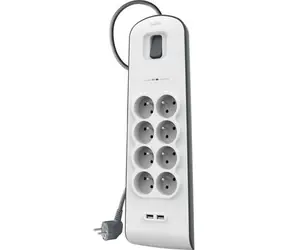 Listwa przeciwprzepięciowa Belkin 8 gniazd / 2x USB / 2,4 A / 2 m