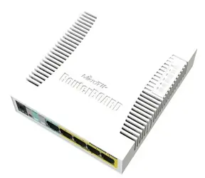 Mikrotik RB260GSP / RouterBOARD / 5- Port SMART przełącznik Gigabit / klatka SFP / SwOS / obudowa plastikowa / PSU / POE-OUT
