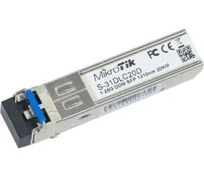 Mikrotik S-31DLC20D / Transceiver optyczny / SM / 20km / 1,25G