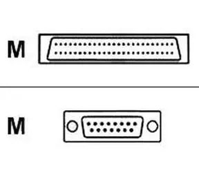 Kabel Cisco CAB-SS-X21MT / 26pin SMART Serial męski - D-Sub / 3M