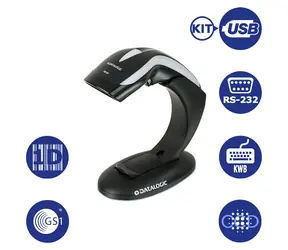 Datalogic Heron HD3130-BKK1B / skaner kodów kreskowych 1D / RS-232 / KWB / USB / Kit USB / czarny