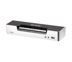 Aten CS1794 / 4- Port przełącznik HDMI USB 2.0 KVMP / 4X kable HDMI / 2- Port koncentrator / HD Audio