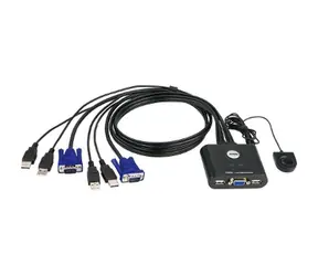 Aten CS22U / 2- Port przełącznik KVM USB / Zdalny selektor Port / 0,9m