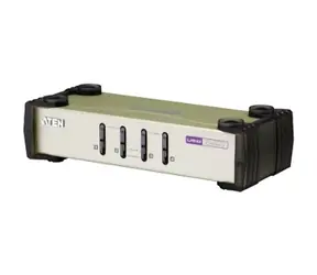 Aten CS84U / 4- Port przełącznik KVM PS/2-USB / 4X Custom kable KVM