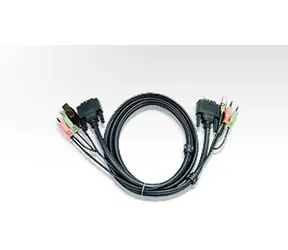 Kabel Aten KVM DVI+USB+Audio 3M