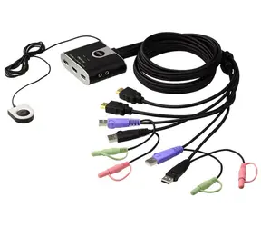 Aten CS-692 / 2- Port HDMI KVM USB2.0 mini / audio / kable 1,2m / DO