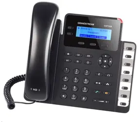 Grandstream GXP1628 / Telefon VoIP / 2 konta SIP / Dźwięk HD / 3 przyciski programowe + 8 ustawień wstępnych / 2 przełączniki GLAN / PoE