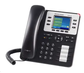 Grandstream GXP2130 (v2) / telefon VoIP / 3x konto SIP / HD audio / bluetooth / obsługa słuchawek / kolorowy wyświetlacz LCD / 2x GLAN