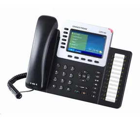 Grandstream GXP2160 / Telefon VoIP / 6 kont SIP / Dźwięk HD / 5prog.tl. + 24 presety / BT / EHS / Kolorowy wyświetlacz LCD / 2x GLAN