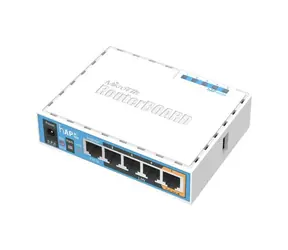 Mikrotik RB952Ui-5ac2nD biały / RouterBOARD / 650 MHz / 64MB RAM / 5x LAN / hAP ac lite / RouterOS L4