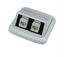 ABB TANGO Gniazdo podwójne 2xRJ45 cat5e UTP białe