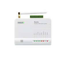 Evolveo Sonix - bezprzewodowy alarm GSM (4 szt. pilot + czujnik ruchu PIR + czujnik drzwi/okna + głośnik zewnętrzny Android/iPhone)