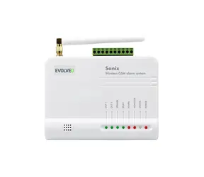 Evolveo Sonix - bezprzewodowy alarm GSM (4 szt. pilot + czujnik ruchu PIR + czujnik drzwi/okna + głośnik zewnętrzny Android/iPhone)