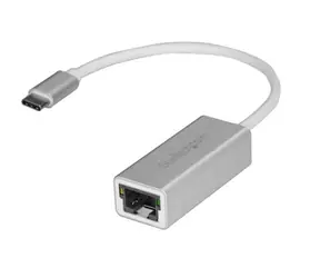Adapter StarTech USB-C srebrny / do połączenia sieciowego / RJ45 