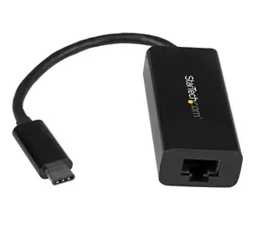 Adapter StarTech USB-C czarny / do połączenia sieciowego / RJ45 