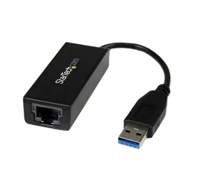 Adapter StarTech USB 3.0 czarny / do połączenia sieciowego / RJ45 