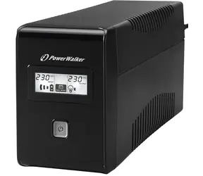 PowerWalker VI 650 LCD / UPS zapasowy / 650 VA / 2x Schuko / RJ11 / USB