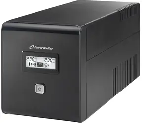PowerWalker VI 1000 LCD UPS / UPS zapasowy / 1000 VA / 2x Schuko / 2x IEC / RJ11 / RJ45 / USB 