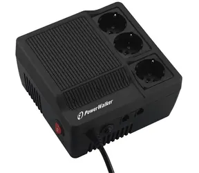 PowerWalker AVR 1000 / regulator napięcia / 1000VA / 600W / 3x Schuko