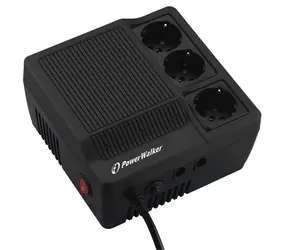 PowerWalker AVR 1200 / regulator napięcia / 1200VA / 720W / 3x Schuko