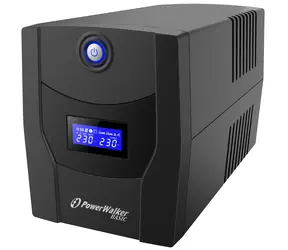 PowerWalker Basic VI 1500 STL / UPS zapasowy / 1500 VA / 900W / 4X FR / RJ-11 / RJ-45 / USB