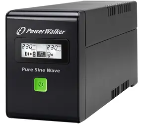 PowerWalker VI 800 SW FR / UPS zapasowy / 800 VA / 480 W / 2x FR / RJ11 / RJ45 / USB