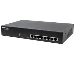 Przełącznik Intellinet 8x GE Desktop PoE+ / 8- Port / 1000 Mbps / 8x PoE+ / 19"