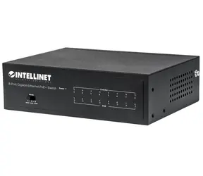 Przełącznik Intellinet 8- Port Gigabit Ethernet PoE+ 60W / 8- Port / 1000 Mbps