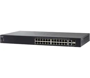 Cisco SF250-24P / przełącznik / 24x RJ-45 10/100 / 2x Combo Gbps / 2x SFP / QoS / VLAN