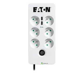 EATON Protection Box PB6UF / ochrona przeciwprzepięciowa / 6 gniazd / 2x Port USB