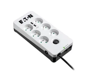 EATON Protection Box PB6TUF Tel@ / ochrona przeciwprzepięciowa / 6 gniazd / 2x Port USB / RJ-11