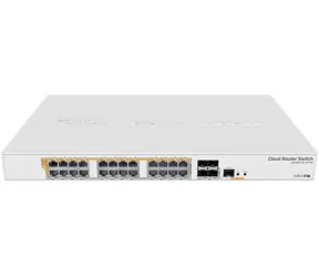 Mikrotik CRS328-24P-4S+RM / 24x 1Gbps LAN / 4X SFP+ / 1x Port szeregowy RJ45 / 19"