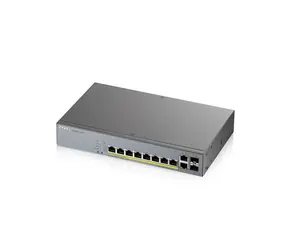 ZyXEL GS1350-12HP / 12- Port przełącznik / 100|1000 Mbps / 8x GbE / 2x SFP / PoE