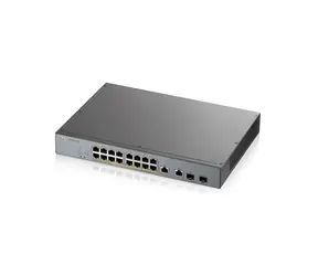 ZyXEL GS1350-18HP / 18- Port przełącznik / 100|1000 Mbps / PoE / 2x combo RJ-45 | SFP