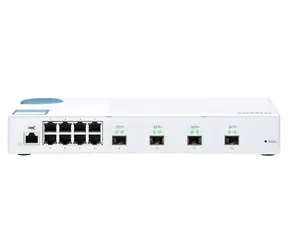 Przełącznik QNAP QSW-M408S 10GbE biały / 8x GbE / 4X 10GbE /QoS / biały