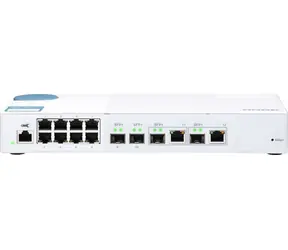 Przełącznik QNAP QSW-M408-2C 10GbE biały / 8x GbE / 2x 10GbE / 2x 10GbE SFP+ / QoS / biały