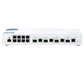 Przełącznik QNAP QSW-M408-4C 10GbE biały / 8x GbE / 4X combo 10GbE SFP+ / QoS / biały